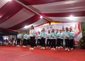 Foto: Grup Masamper SMPN 1 Tabukan Selatan (A). (Dok. Rendy/Barta1)