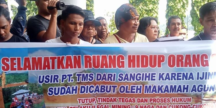 Foto: Aksi SSI 24 Mei 2023 di Tahuna, Kabupaten Kepulauan Sangihe (Dok. Istimewa)