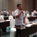 Ketua DPC Projo Kabupaten Kepulauan Talaud, Teddy Madala Anovula, S.E saat menyampaikan aspirasi di forum Konferda.