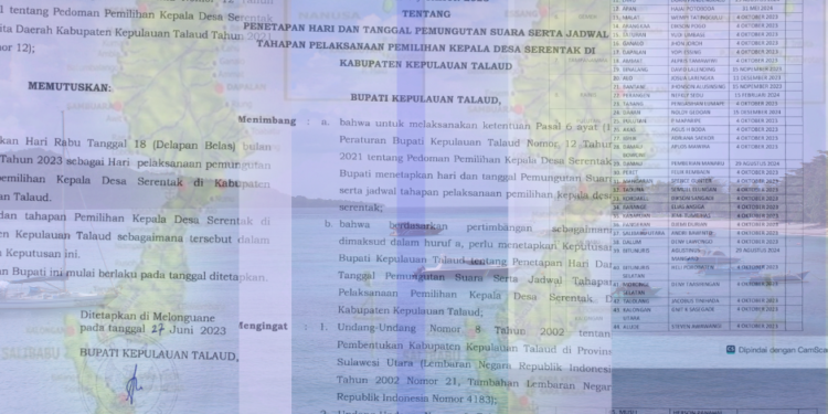 Bulan Oktober Mendatang, Sebanyak 51 Desa di Talaud Akan Menggelar Pilkades Serentak