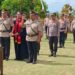 Berlangsungnya proses Sertijab di halaman apel Polres Kepulauan Talaud.