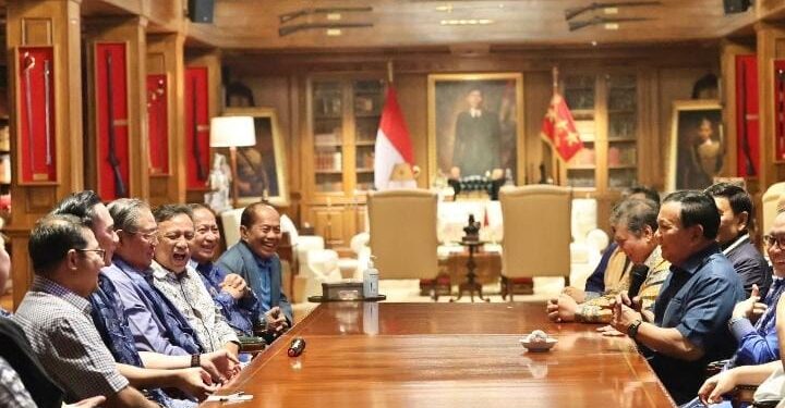 Pertemuan Prabowo, SBY dan para tokoh pendukung lainnya.