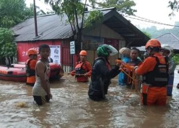 Kondisi Banjir Kota Manado pada tahun 2019.
