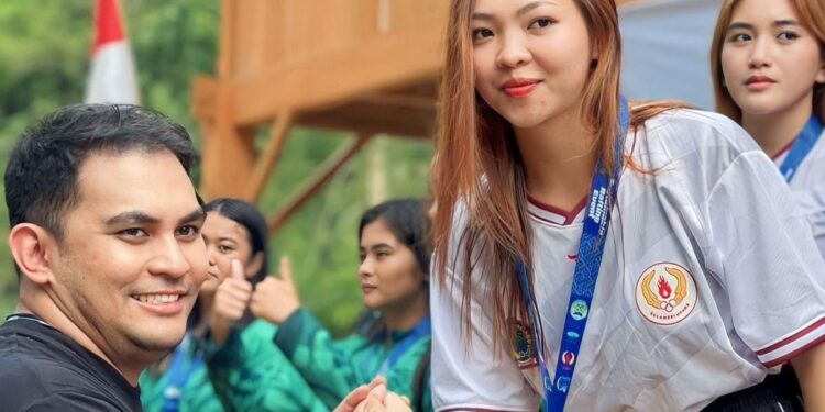 Cintania Engli Tulangow Bersama Timnya Lolos PON 21 Aceh-Sumut