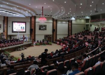 Ruangan Paripurna DPRD Sulut. (Foto: Meikel/Barta1)