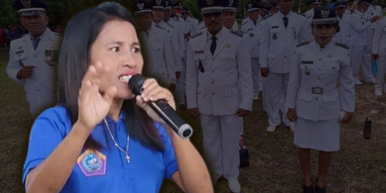 Kepala Desa Akas Balane, Safira Gahinsa.