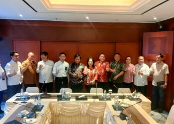 Foto: Pj. Bupati Sangihe bertemu dengan pimpinan PT. PLN Pusat. (Dok. Istimewa)