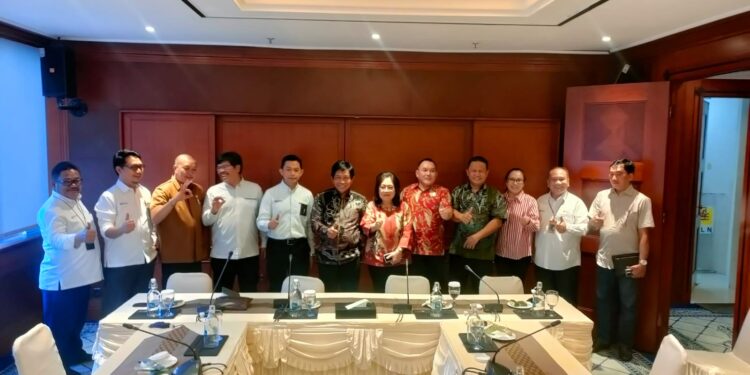 Foto: Pj. Bupati Sangihe bertemu dengan pimpinan PT. PLN Pusat. (Dok. Istimewa)