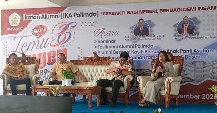 Kegiatan seminar temu kangen Alumni Polimdo (Foto Istimewa)
