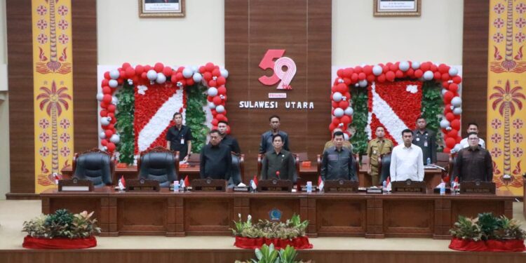 Situasi Paripurna DPRD Provinsi Sulut (Foto Istimewa)