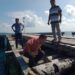 Ketua DPRD Kabupaten Kepulauan Talaud, Semuel Bentian, S.H., M.H saat meninjau kondisi dermaga Marampit.