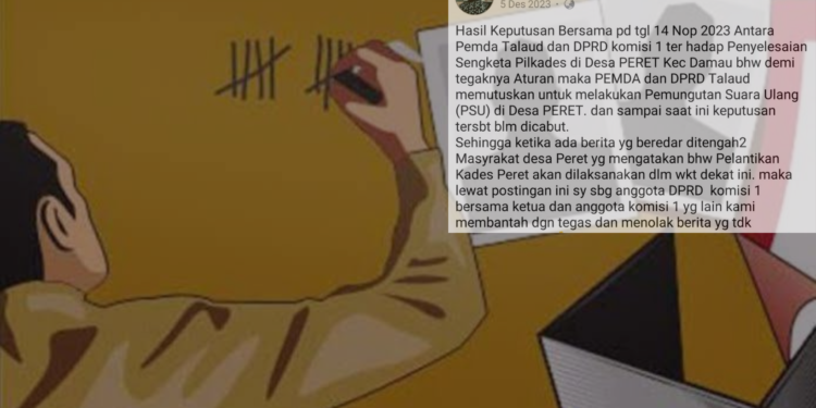 Foto ilustrasi PSU Pilkades.