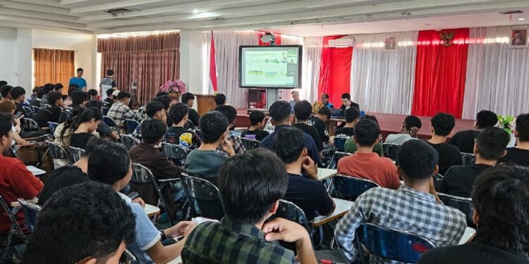 Mahasiswa Jurusan Teknik Mesin Polimdo Saat Mengikuti Kuliah Tamu. (Foto: istimewa)