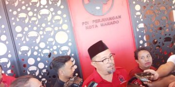 ketua DPC PDI Perjuangan Kota Manado, dr Richard Marthen Sualang. (foto: meikel/barta1.com)