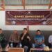 Berlangsungnya rapat kordinasi untuk menyamakan persepsi menjelang pendistribusian logistik Pemilu 2024.