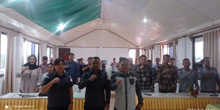 Berlangsungnya rapat koordinasi publikasi dan dokumentasi pengawasan logistik Pemilu tahun 2024.