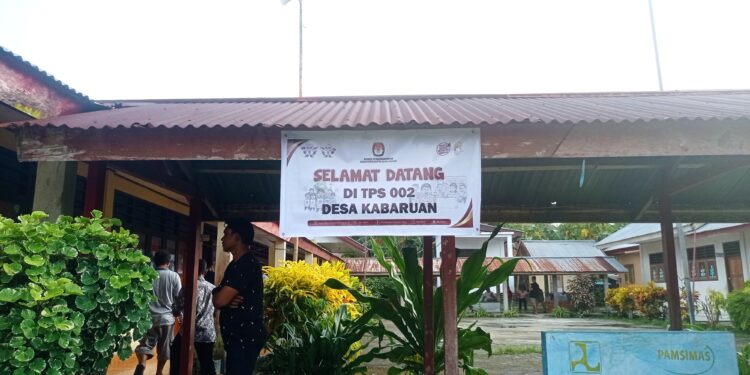 Potret lokasi tempat pemungutan suara di Desa Kabaruan.