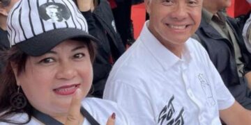 Prycilia Elviera Rondo, SS. M.Pd Bersama Ganjar Pranowo. (Foto:istimewa)