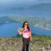 Kirana Mangimbulude saat berada di puncak Gunung Api Leweran. (foto: istimewa)