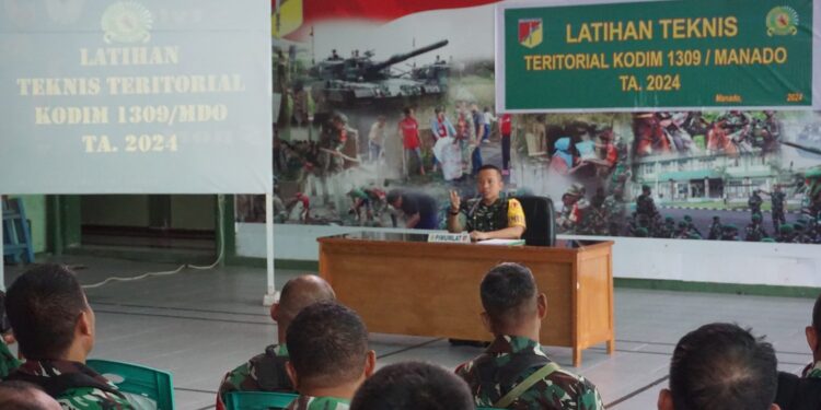 Dandim 1309/Manado Beber Tujuan Latihan Teknis Teritorial