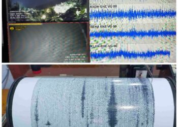 Foto: Peningkatan aktivitas kegempaan Gunung Awu Sangihe. (dok. Istimewa)
