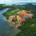 Foto: Aktivitas tambang ilegal di Bowone, Kabupaten Kepulauan Sangihe. (Dok. Greenpeace)