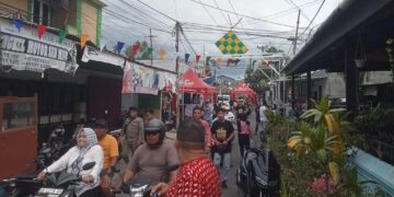 Semarak perayaan ketupat di Kelurahan Mahawu. (Foto: istimewa)