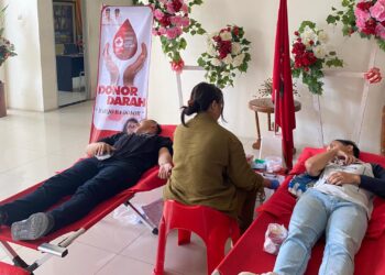Proses Donor Darah di GU Polimdo. (Foto: istimewa)