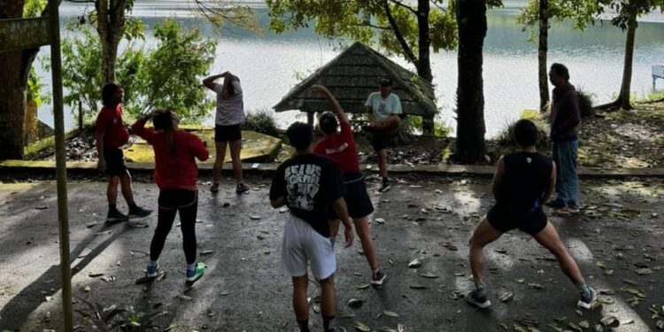 Atlet Arung Jeram Sulut Berlatih. (Foto: istimewa)