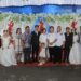 Foto: Camat Manganitu, Julian Pesik, Kapitalaung Bengka, W. Lawitang bersama para pengantin nikah massal. (Dok. Istimewa)