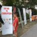 Wajah pameran tolak korupsi Jurusan AB Polimdo. (Foto: meikel/barta)