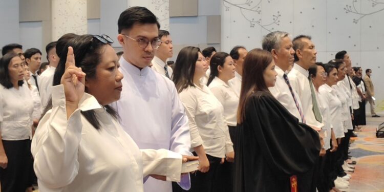 Pelantikan jajaran PPS yang akan bertugas mengawal Pilwako Manado 2024. (foto: Barta1)