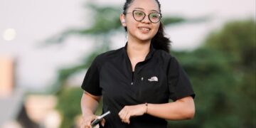 Febriati Lagautu saat berlari. (foto: istimewa)