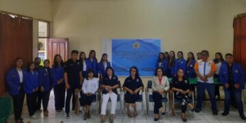 Dosen dan mahasiswa Jurusan Akuntansi Polimdo, setelah mengikuti edukasi tentang kekerasan seksual. (foto: istimewa)