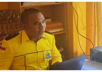 Foto: Jusak Ruitan, Sekretaris DPD II Partai Golkar Sangihe. (Dok. Istimewa)