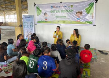 Mahasiswa Ilmu Keperawatan Unika De La Salle Manado Edukasi Kesehatan Bagi Anak-Anak. (Foto: istimewa)