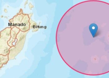 Gempa 5,6 SR ‘Goyang’ Manado Pagi Ini, Warga Terkejut