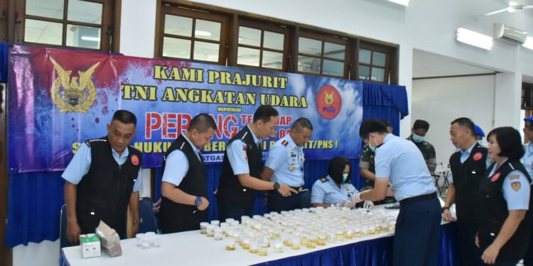 Satgas P4GN TNI AU Sosialisasi Anti Narkoba di Lanud Husein Sastranegara Bandung