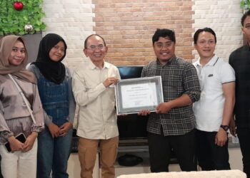 Pertemuan Pengurus Dinding Manado bersama pemilik media Redaksisatu.com