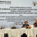 Lanny Ointu dan Meidy Tinangon membuka kegiatan bersama ratusan jurnalis di Hotel Luwansa Manado. (foto: Barta1)