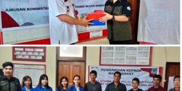 Tim PPM Polimdo bersama Jajaran Kelurahan Malalayang Dua. (foto: meikel/Barta)