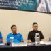 Para pihak memaparkan pelaksanaan Pameran RHVAC Indonesia pada media di Manado. (foto: Barta1)