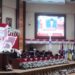 Ketua DPRD Sulut, Fransiskus Andi Silangen membuka Paripurna Pidato Kenegaraan Presden RI. (foto: meikel/barta)