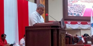 Sekretaris Pansus RPJPD Provinsi Sulut 2025-2045, Amir Liputo. (Foto: meikel/barta)