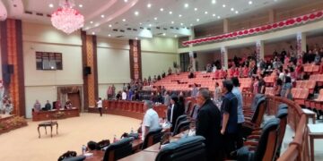 Situasi Paripurna RPJPD Provinsi Sulut tahun 2025-2045. (Foto: meikel/barta)