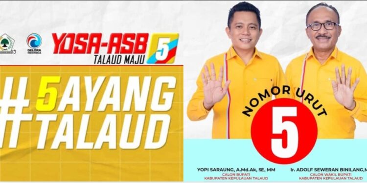 Pasangan Yopi Saraung - Adolf Seweran Binilang (YOSA - ASB).