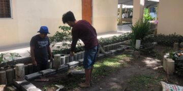 proses pembuatan Taman Polimdo ramah akan lingkungan. (Foto: istimewa)