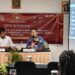 Rapat koordinasi menyangkut tahapan dan dana kampanye yang dilaksanakan KPU Minahasa Tenggara. (foto: KPU Mitra)