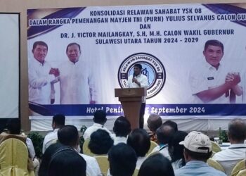 Yulius Selvanus Pacu Semangat Relawan Menangkan Benny-Boby di Manado