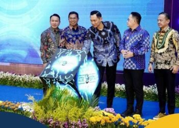 Menteri Agraria dan Tata Ruang/Kepala Badan Pertanahan Nasional (ATR/BPN), Agus Harimurti Yudhoyono (AHY) melangsungkan Deklarasi 46 Kabupaten/Kota Lengkap. (sumber Foto: ATR/BPN)